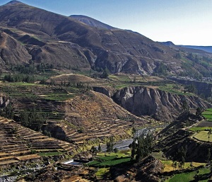 Beautiful Andean landscapes of our Cusco to Arequipa tour