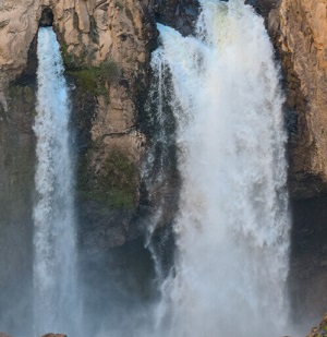 waterfalls sipia in cotahuasi canyon
