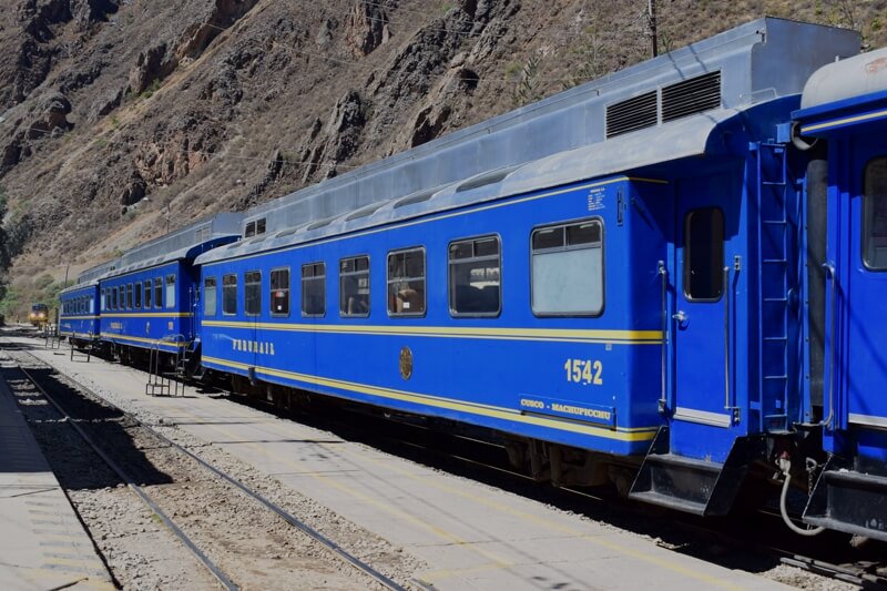 Train from Ollantaytambo to Machu Picchu during Lima to Cusco 13 Days Overland Tour
