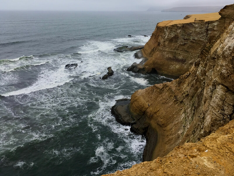 Paracas Reserve Cliff during Lima to Cusco 13 Days Overland Tour